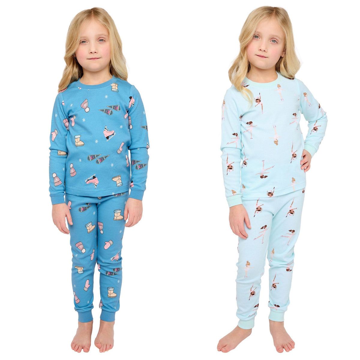 Pekkle Kids Organic Cotton 4-piece Pajama Set