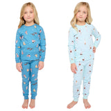 Pekkle Kids Organic Cotton 4-piece Pajama Set