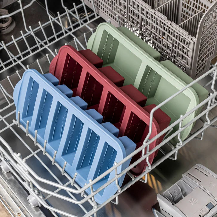 Trudeau Clever Cubes Silicone Freezer Molds with Lids, 5-pack