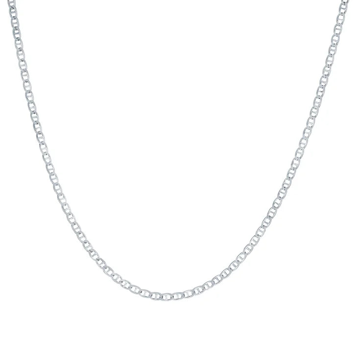 Diamond Cut Mariner Chain Necklace