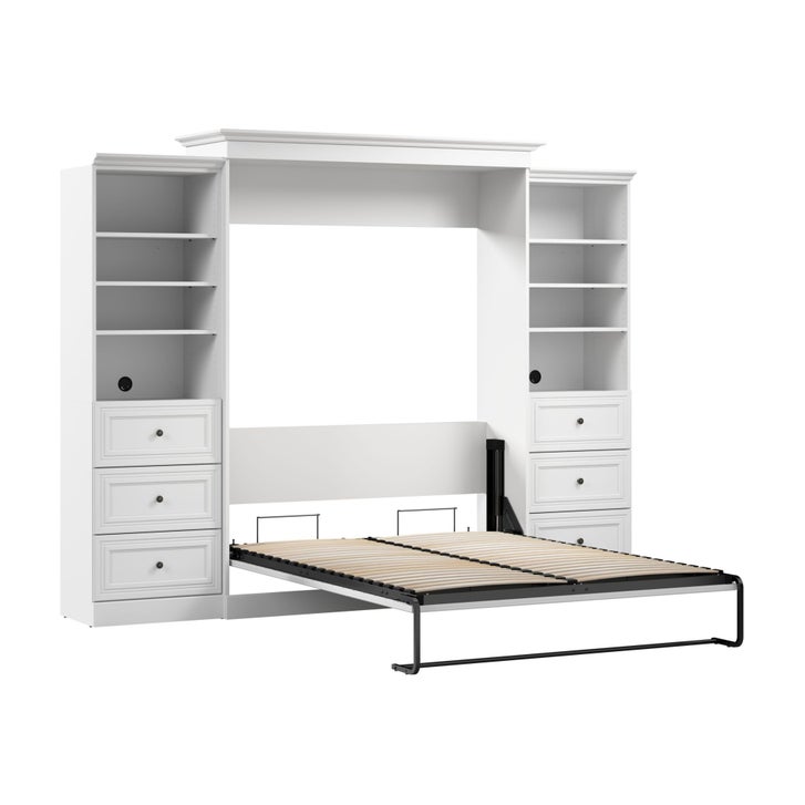 Bestar Evolution 3-piece Wall Bed Set, White