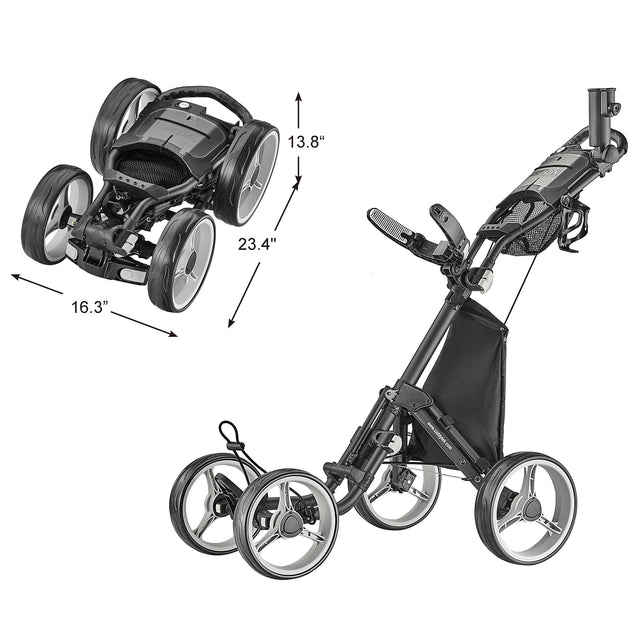CaddyTek SuperLite Explorer V8 Golf Push Cart S4