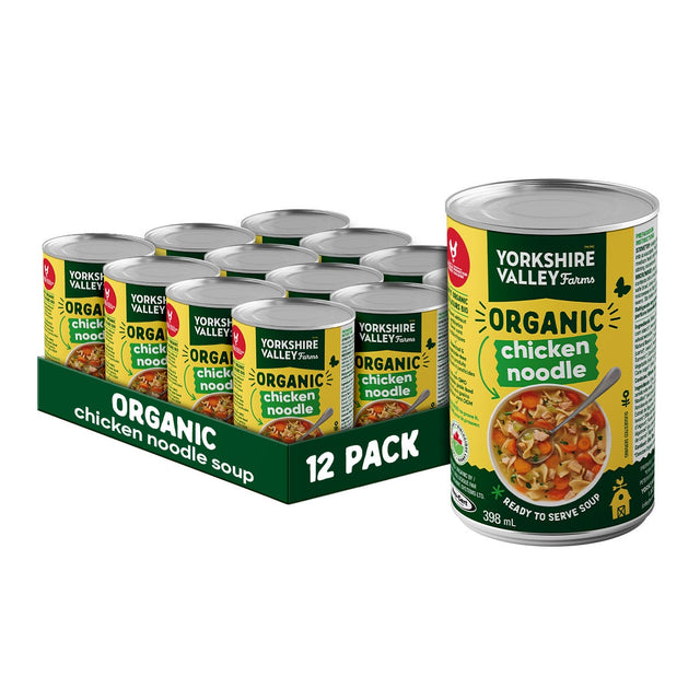 Yorkshire Valley Farms Organic Chicken Noodle Soup, 12 x 398 mL A2