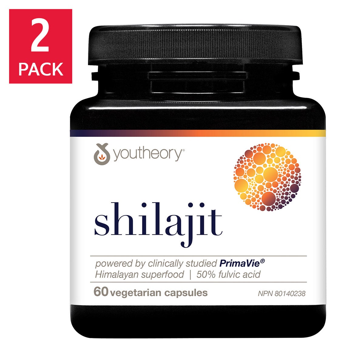Youtheory Shilajit 2 x 60 Vegeterian Capsules