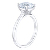 1.60 ct Cushion Cut, Clarity VS1, Colour H, Diamond Solitaire Ring