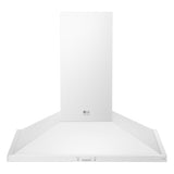 LG STUDIO 30 in. Essence White 600 CFM Wall Mount Range Hood with 5 Speed IR Touch Controls