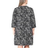 Tahari Women's Three-Quarter Sleeve Dress