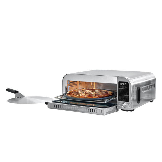 Salton Pizzadesso - Ultra High Heat Professional Pizza Oven with Bonus Pizza Peel and Cordierite Stone Z8