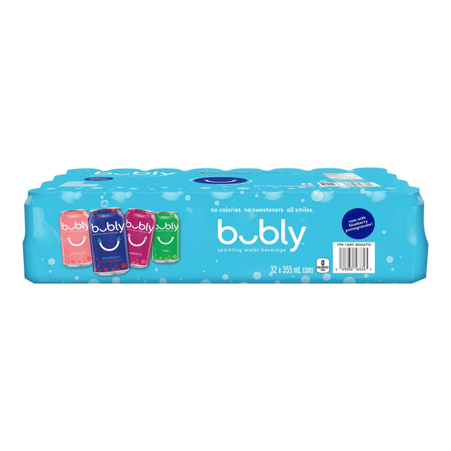 Bubly Sparkling Water Beverage Variety, 355 mL 32-pack L4