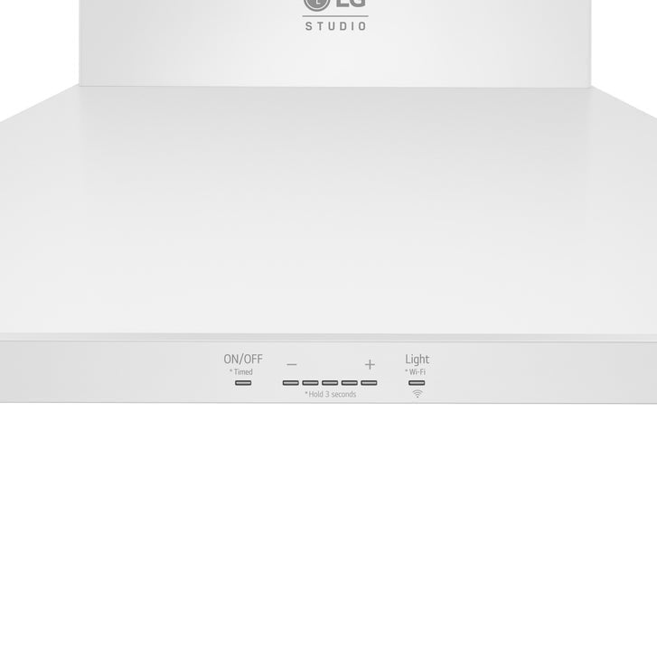 LG STUDIO 30 in. Essence White 600 CFM Wall Mount Range Hood with 5 Speed IR Touch Controls