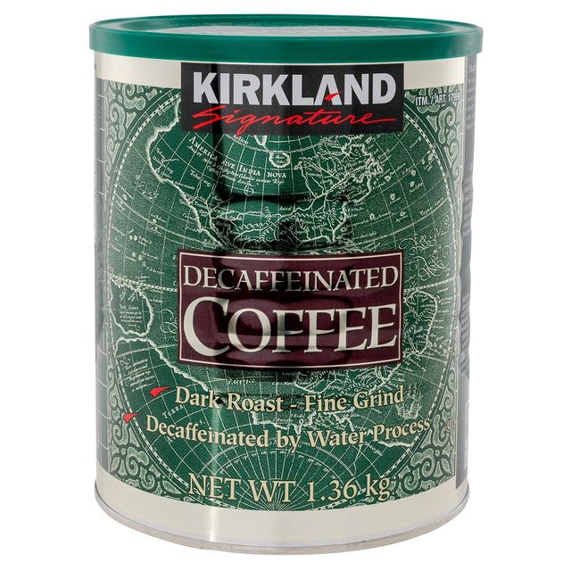 Kirkland Signature Decaffeinated Dark Roast Fine Grind Coffee, 1.36 kg C0