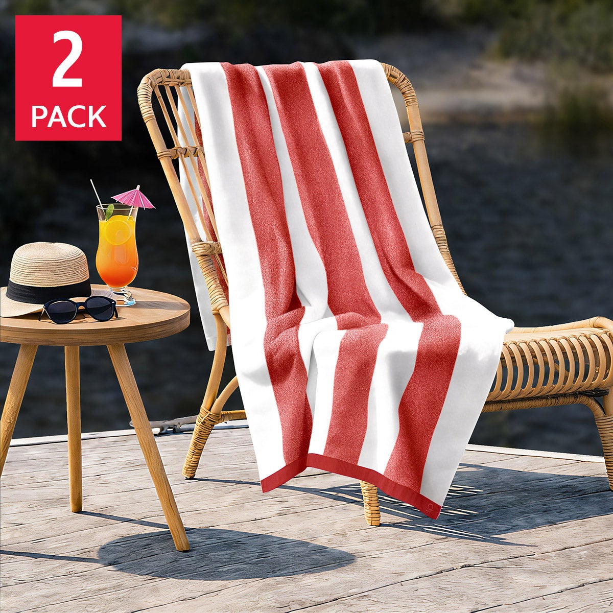 United Colors of Benetton Beach Towel, 2-pack