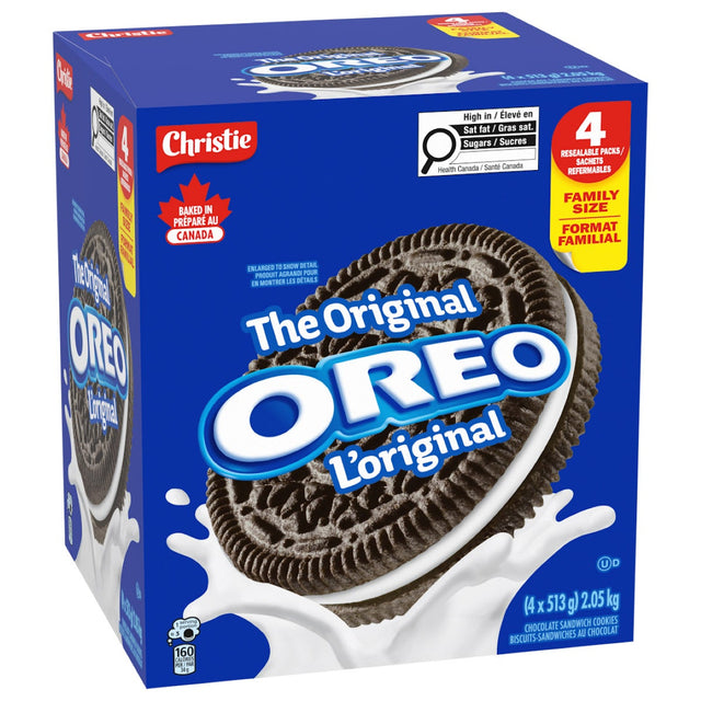 Oreo Original Cookies, 4 × 513 g S6