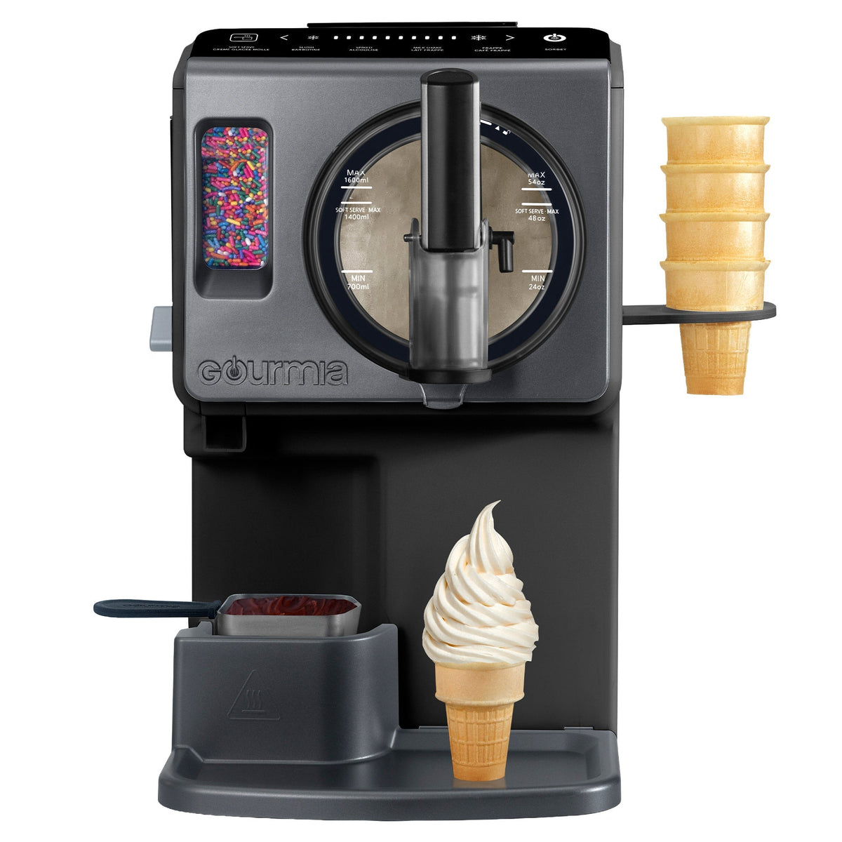 Gourmia 2 L (2.11 qt.) Automatic Soft Serve Ice Cream and Frozen Drink Maker