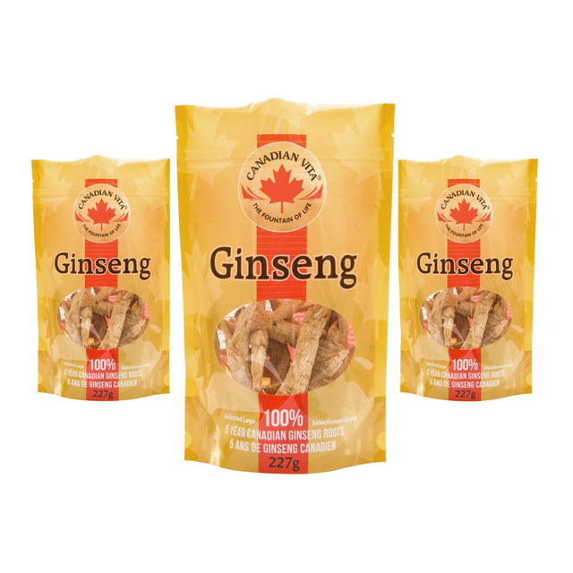 Canadian Vita Ginseng Roots, 3 x 227 g K9