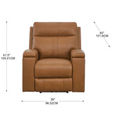 Prospera Home Frasier Top grain Leather Power Reclining Sofa, Loveseat and Chair