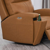 Prospera Home Frasier Top grain Leather Power Reclining Sofa, Loveseat and Chair