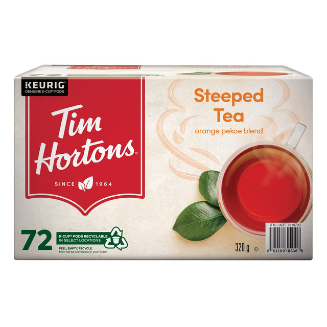 Tim Hortons Steeped Tea Single Serve K-Cup Pods, 72-count U0