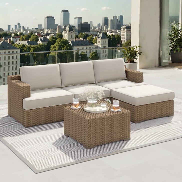 Niko Heritage 5-piece Patio Sectional Conversation Set