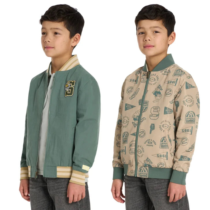 Scotch & Soda Kids' Reversible Bomber Jacket