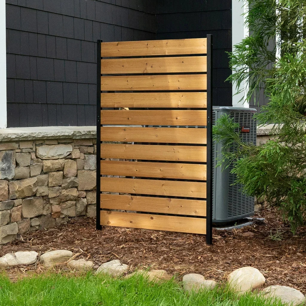 Enclo Outdoor Cedar Privacy Fence/Screen, 1-Panel 5 ft. H × 3.2 ft. W