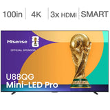 Hisense 100" Class - U88QG Series - 4K QLED Mini LED Pro TV