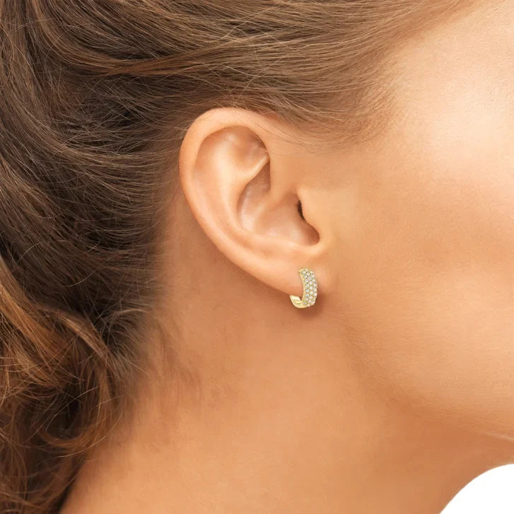 Round Brilliant Diamond Hoop Earrings (0.50 ctw)