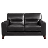 Prospera Home Sorena Top-grain Leather Sofa, Loveseat and Chair