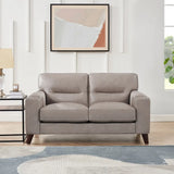 Prospera Home Sorena Top-grain Leather Sofa, Loveseat and Chair