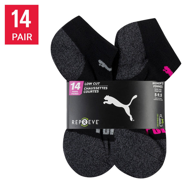 Puma Women's Repreve Athletic Sock, 14-pair U3