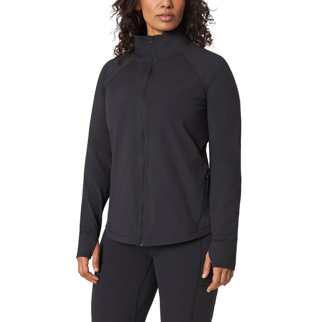 Mondetta Women’s Peached Interlock Yoga Jacket D9