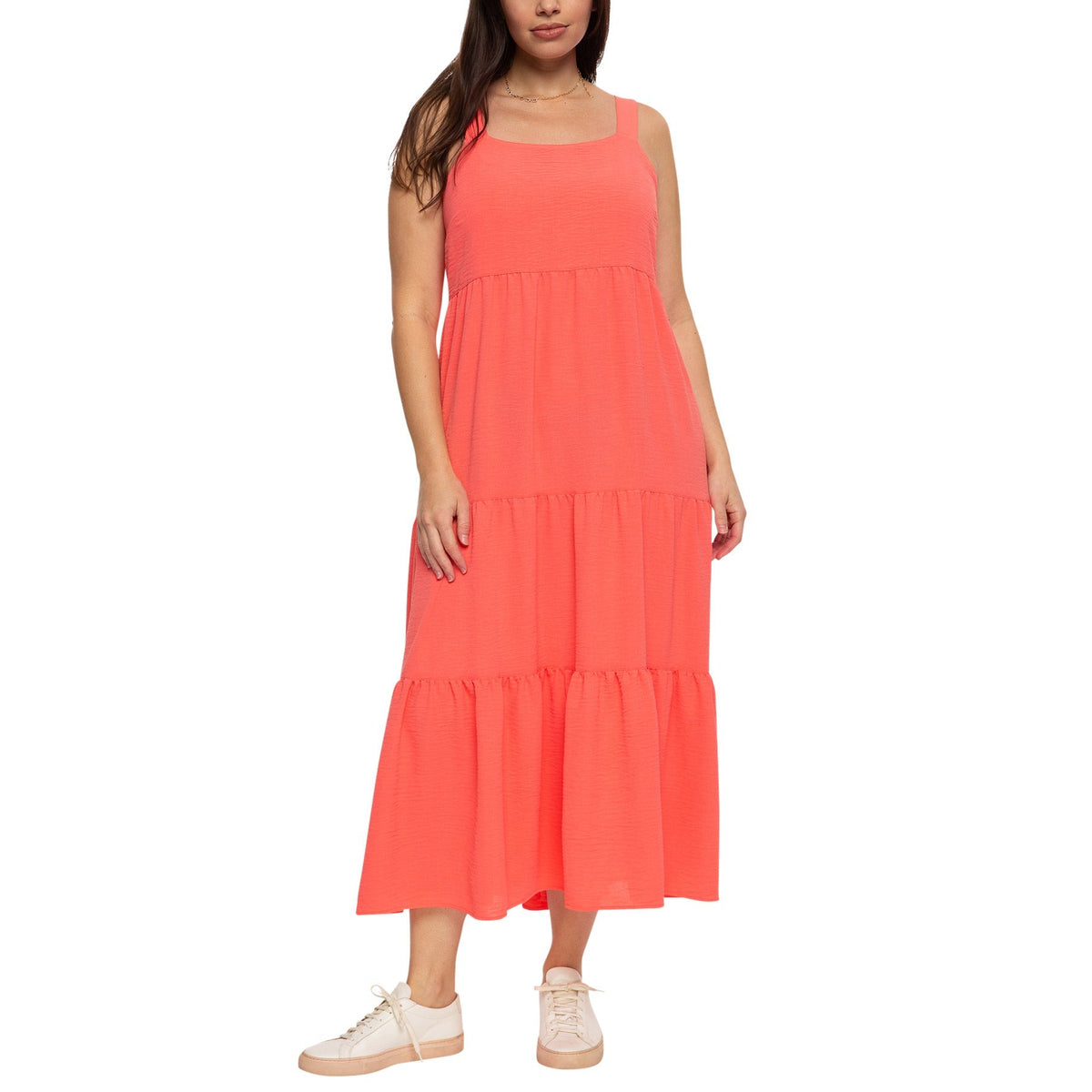 Black Bow Women's Tiered Maxi Dress