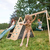 Plum Climbing Pyramid Wooden Climbing Frame with Swings