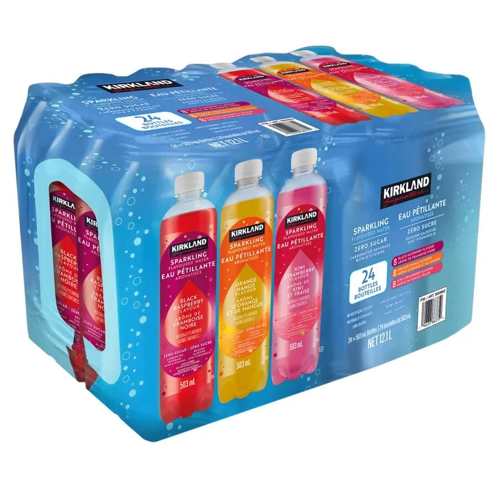 Kirkland Signature Sparkling Flavoured Water, 503 mL 24-pack