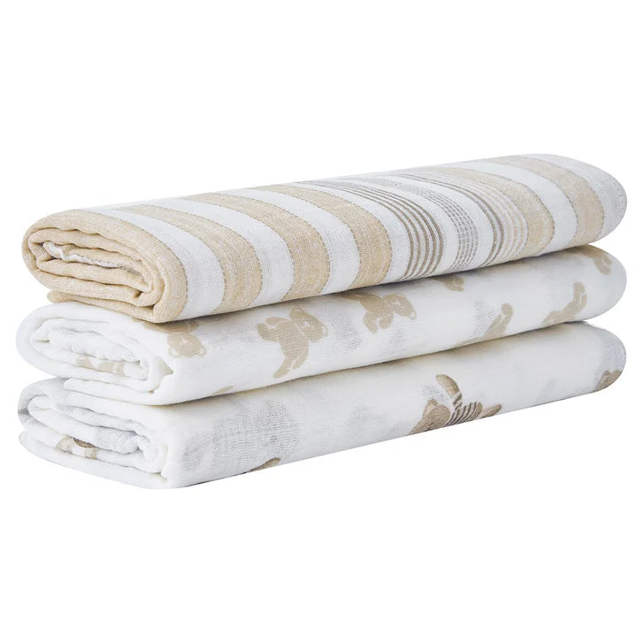 Piccolo Bambino Baby Swaddle Pack, 4-piece