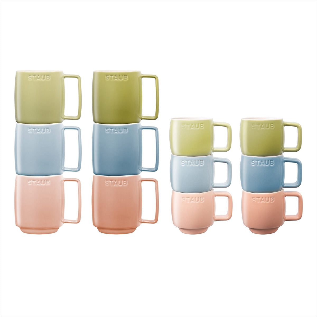 Staub Ceramic Mugs, 12-pack