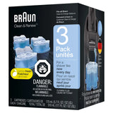 Braun Series 9 PRO+ Men's Electric Razor 9667cc + Clean & Renew Refill Cartridges CCR, 3-pack