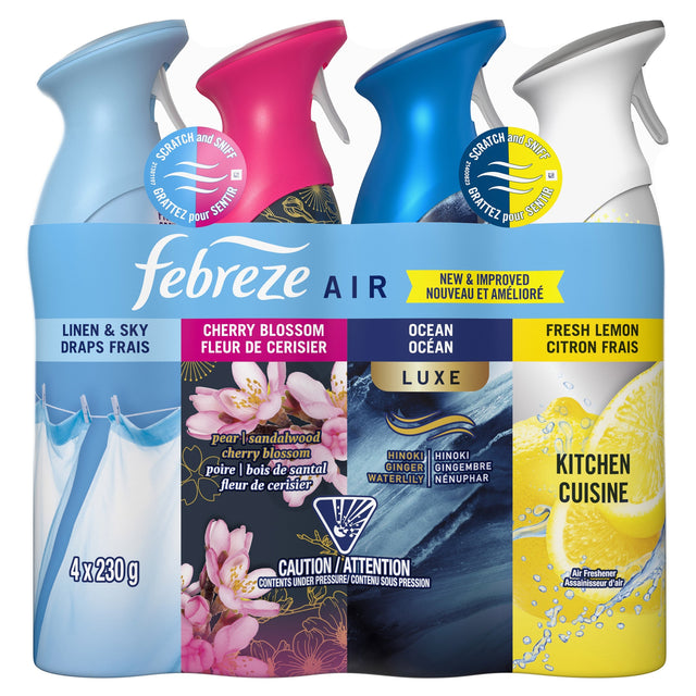 Febreze Air Refresher, Variety Pack, 4-count N2