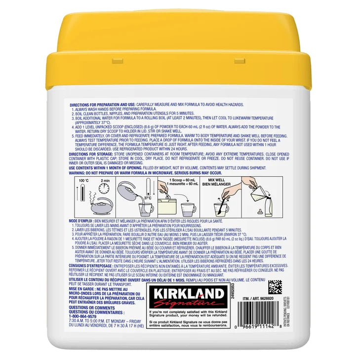 Kirkland Signature ProCare Infant Formula Non-GMO Powder, 1.36 kg
