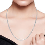 Diamond Cut Mariner Chain Necklace