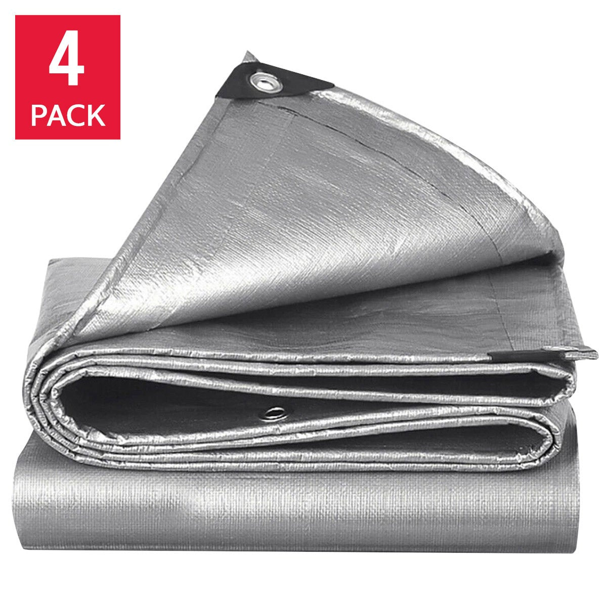 Stinson 8 ft. x 10 ft. Heavy Duty Tarp, 4-pack