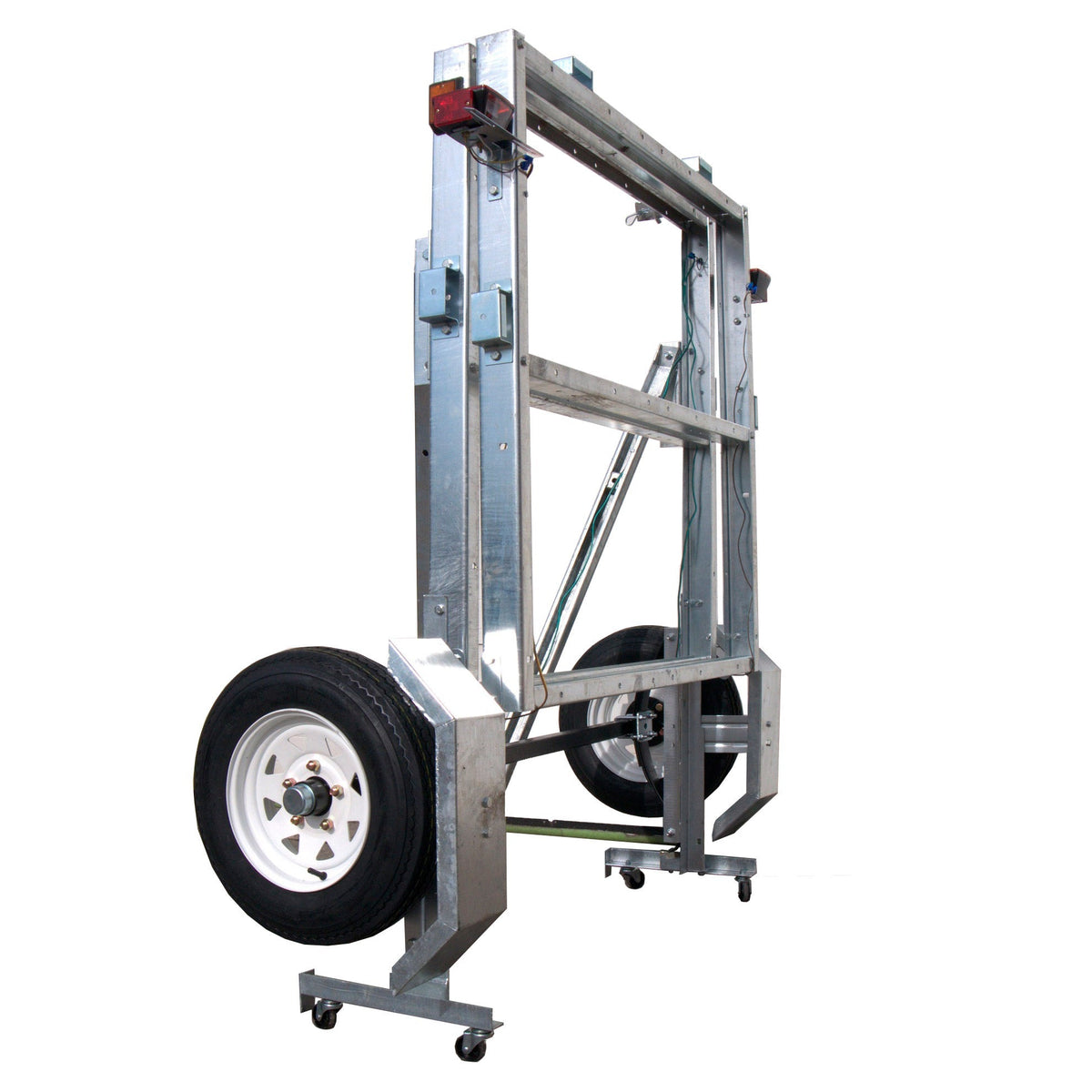 Freedom 4 ft. x 8 ft. Single Axle, 3-in-1 Folding Galvanized Utility Trailer Kit