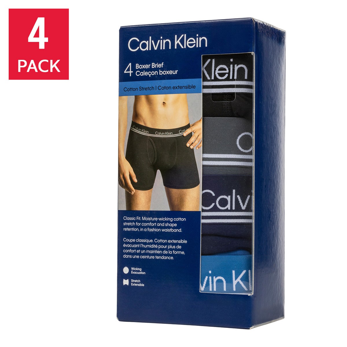Calvin Klein Men's Impact Boxer, 4-pack