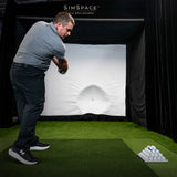 SimSpace Golf Enclosure and Tee Turf Hitting Mat