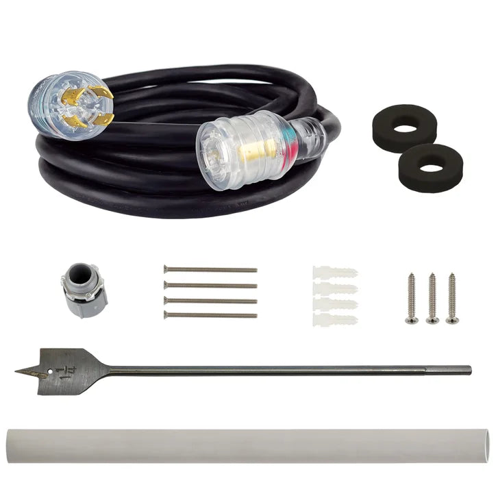 Reliance Controls Portable Generator Through-the-wall Kit with 20 ft. Generator Power Cord