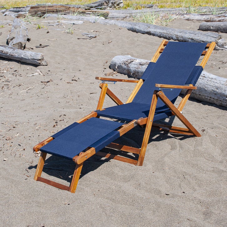 Patioflare Portable Lounge Chair with Leg Rest