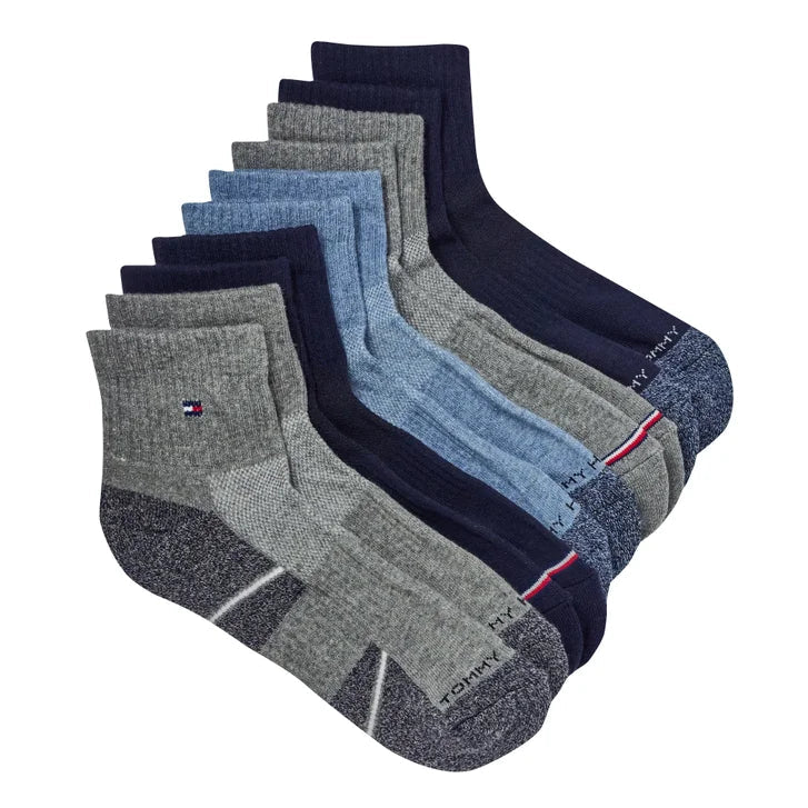 Tommy Hilfiger Men's Quarter Crew Socks, 10-pair