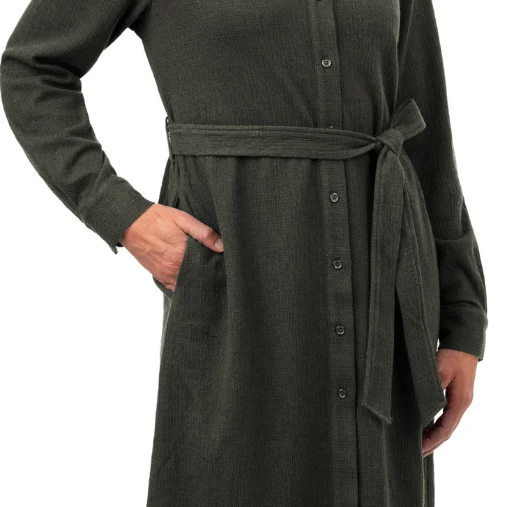 Kersh Women's Textured Jacquard Long Sleeve Dress