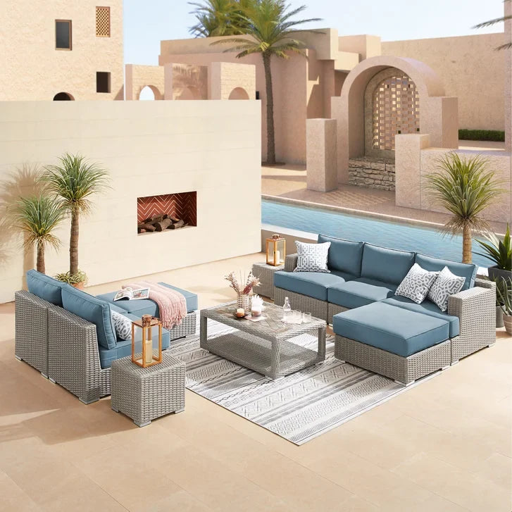 Niko 10-piece Patio Sectional Conversation Set