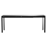 Mobital Host 149.9 cm (59 in.) Extendable Dining Table with Grey Glass Top